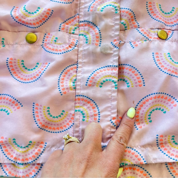 OSHKOSH B’GOSH Raincoat Kids with Rainbow Pattern, Pink,‎ 2T - Picture 6 of 10